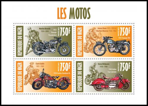 Potov znmky Niger 2013 Motocykle Mi# 2313-16 Kat 12 - zvi obrzok