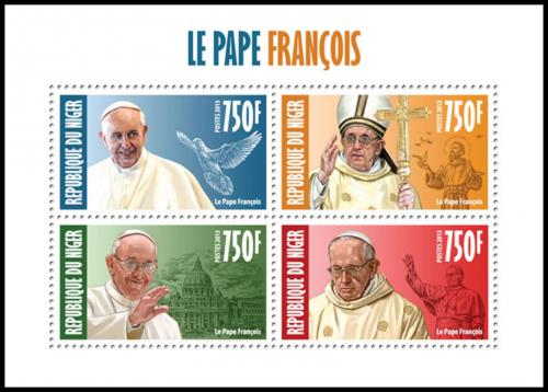 Poštové známky Niger 2013 Papež František Mi# 2378-81 Kat 12€