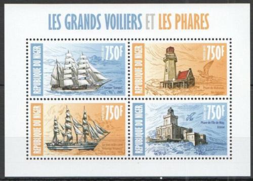 Poštové známky Niger 2013 Plachetnice a majáky Mi# 2298-2301 Kat 12€