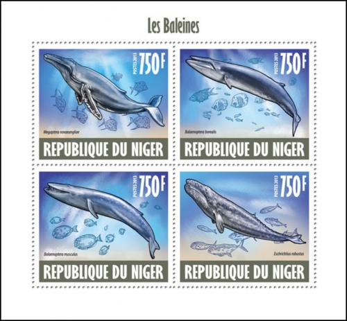 Poštové známky Niger 2013 Ve¾ryby Mi# 2436-39 Kat 12€