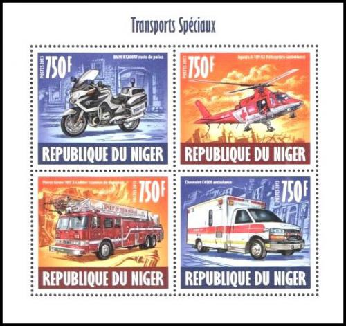 Poštové známky Niger 2013 Záchranári Mi# Mi# 2446-49 Kat 12€