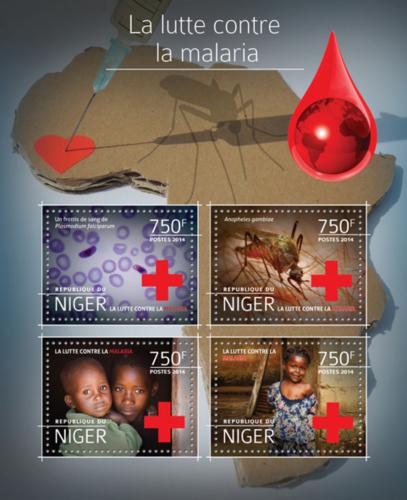 Poštové známky Niger 2014 Boj proti malárii Mi# 3249-52 Kat 12€