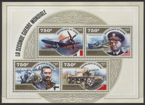 Poštové známky Niger 2014 Druhá svìtová válka Mi# Mi# 3110-13 Kat 12€