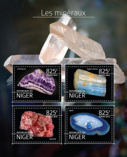 Poštové známky Niger 2014 Minerály Mi# 3264-67 Kat 13€
