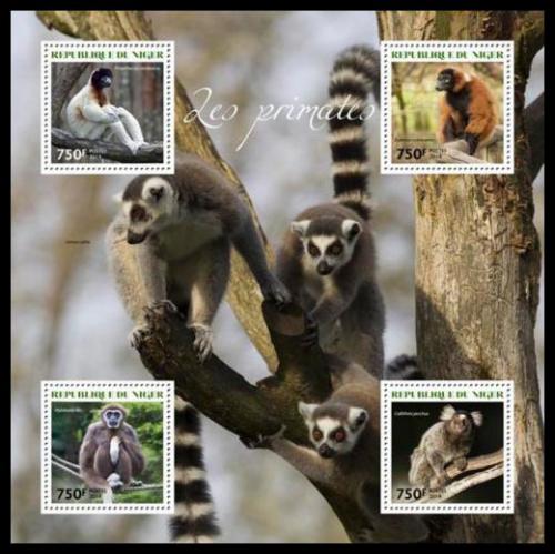 Poštové známky Niger 2014 Opice Mi# Mi# 2957-60 Kat 12€