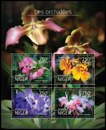 Poštové známky Niger 2014 Orchideje Mi# 3169-72 Kat 12€