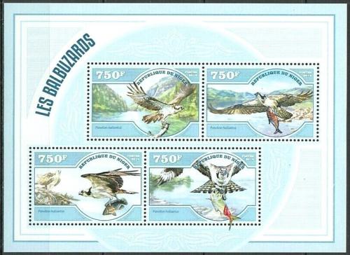 Poštové známky Niger 2014 Orlovec øíèní Mi# 3060-63 Kat 12€ 