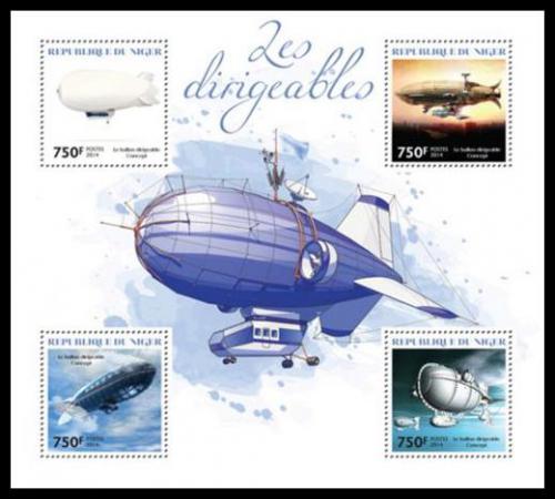 Poštové známky Niger 2014 Vzducholode Mi# 2977-80 Kat 12€
