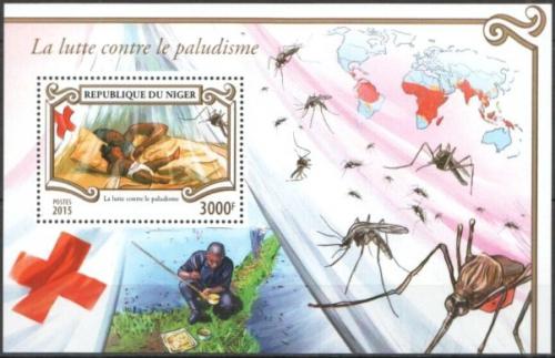 Poštové známky Niger 2015 Boj proti malárii Mi# Block 463 Kat 12€
