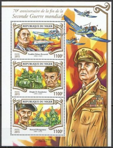 Poštové známky Niger 2015 Druhá svìtová válka Mi# 3562-64 Kat 13€ 