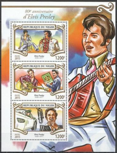 Poštové známky Niger 2015 Elevys Presley Mi# 3602-04 Kat 14€