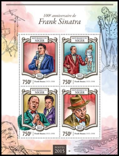 Poštové známky Niger 2015 Frank Sinatra Mi# 3350-53 Kat 12€