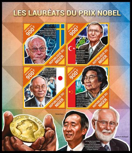 Poštové známky Niger 2015 Laureáti Nobelovy ceny Mi# 3942-45 Kat 14€