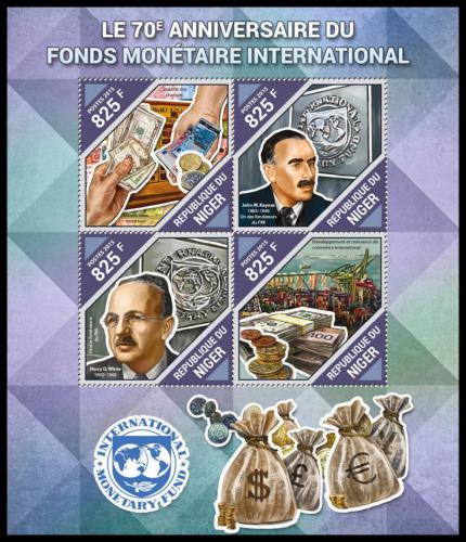 Poštové známky Niger 2015 Mezinárodní mìnový fond Mi# 3917-20 Kat 13€