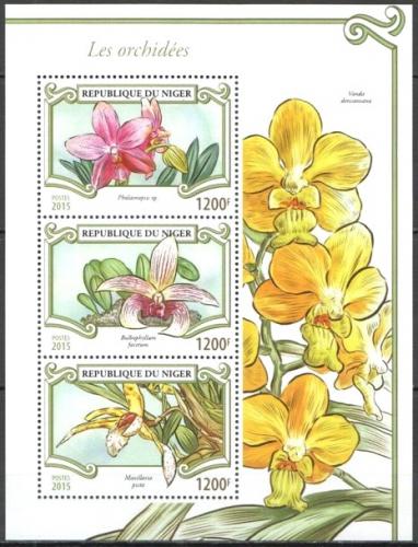 Poštové známky Niger 2015 Orchideje Mi# 3594-96 Kat 14€