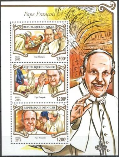 Poštové známky Niger 2015 Papež František Mi# 3614-16 Kat 14€