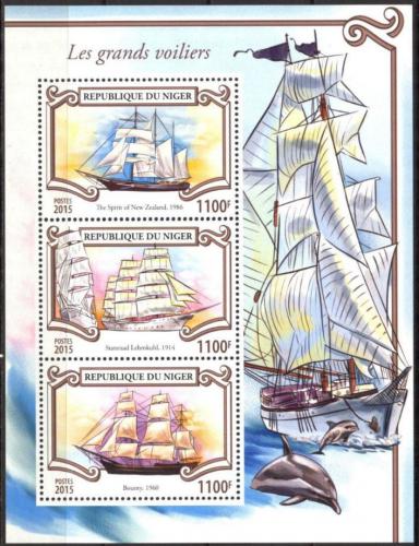Poštové známky Niger 2015 Plachetnice Mi# 3542-44 Kat 13€