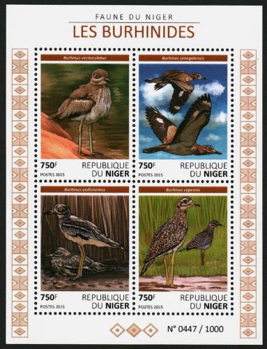 Poštové známky Niger 2015 Vtáci, dytíkovití Mi# 3771-74 Kat 12€