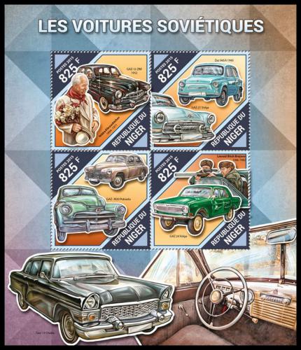 Poštové známky Niger 2015 Sovìtské automobily Mi# 3922-25 Kat 13€