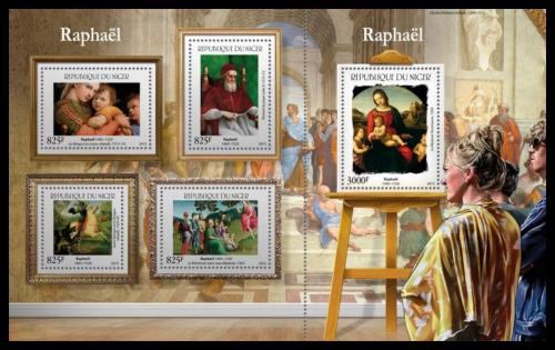 Poštové známky Niger 2015 Umenie, Raffael Mi# 3687-91 Kat 24€ 