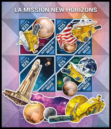 Poštové známky Niger 2015 Vesmírná mise New Horizons Mi# 3937-40 Kat 13€