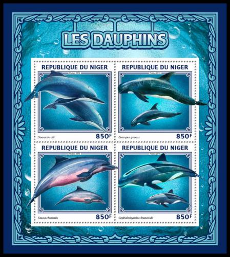 Poštové známky Niger 2016 Delfíny Mi# 4577-80 Kat 13€