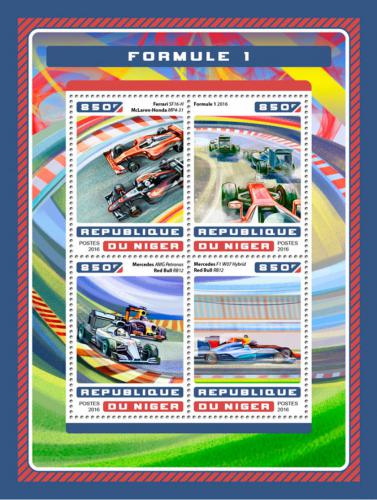 Poštové známky Niger 2016 Formule 1 Mi# 4682-85 Kat 13€