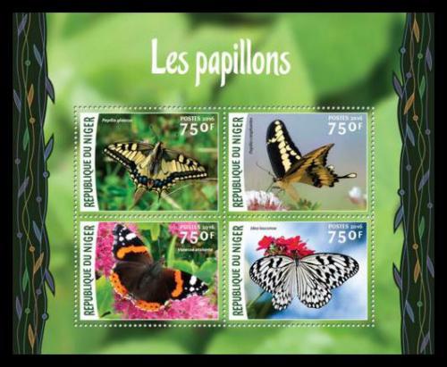 Poštovní známky Niger 2016 Motýli Mi# 4107-10 Kat 12€
