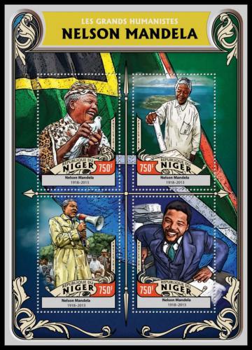 Poštové známky Niger 2016 Nelson Mandela Mi# 4307-10 Kat 12€