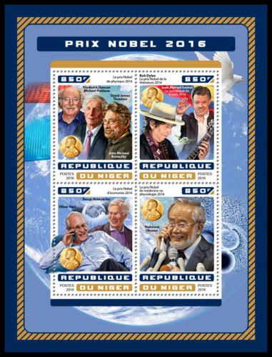 Poštové známky Niger 2016 Nositelé Nobelovy ceny Mi# 4702-05 Kat 13€