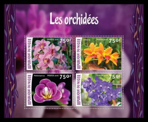 Poštovní známky Niger 2016 Orchideje Mi# 4102-05 Kat 12€