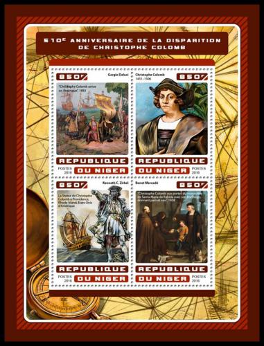 Poštové známky Niger 2016 Plachetnice, Krištof Kolumbus Mi# 4632-35 Kat 13€
