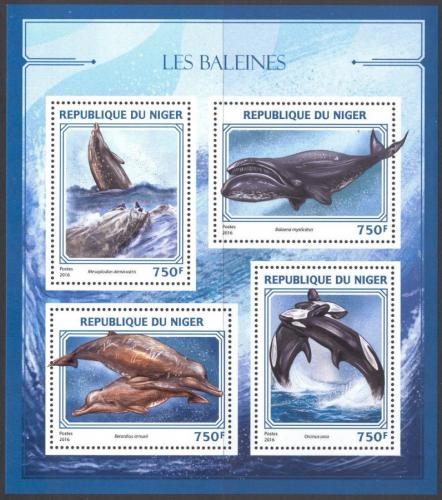 Poštové známky Niger 2016 Ve¾ryby Mi# 4437-40 Kat 12€
