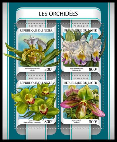 Poštové známky Niger 2017 Orchideje Mi# 4845-48 Kat 13€