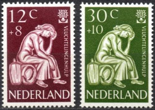 Poštové známky Holandsko 1960 Svìtový rok uprchlíkù Mi# 744-45