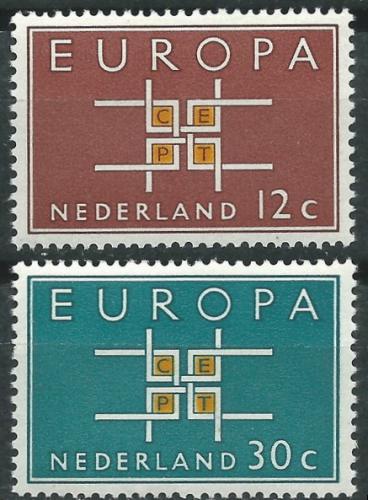 Potov znmky Holandsko 1963 Eurpa CEPT Mi# 806-07