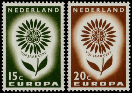 Poštové známky Holandsko 1964 Európa CEPT Mi# 827-28