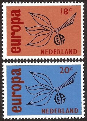 Poštové známky Holandsko 1965 Európa CEPT Mi# 848-49