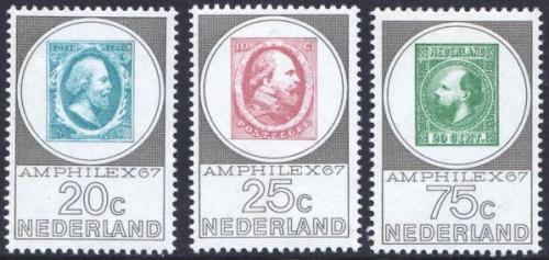 Poštové známky Holandsko 1967 Výstava Amphilex Mi# 880-82 Kat 10€