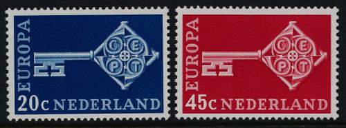 Poštové známky Holandsko 1968 Európa CEPT Mi# 899-900
