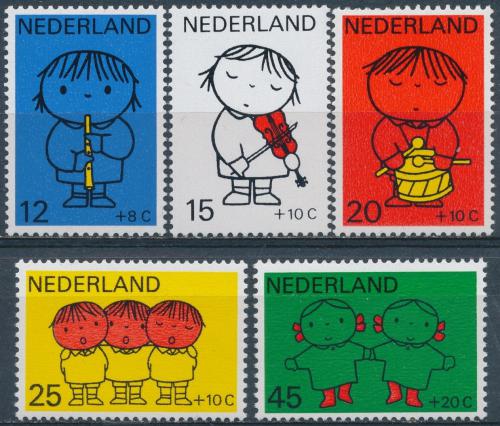 Poštové známky Holandsko 1969 Kresby, Dick Bruna Mi# 928-32