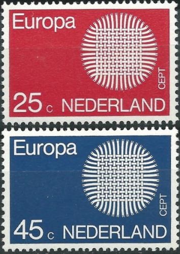 Poštové známky Holandsko 1970 Európa CEPT Mi# 942-43