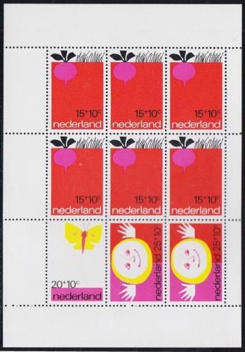 Poštové známky Holandsko 1971 Dìtské ilustrace Mi# Block 10 Kat 12€
