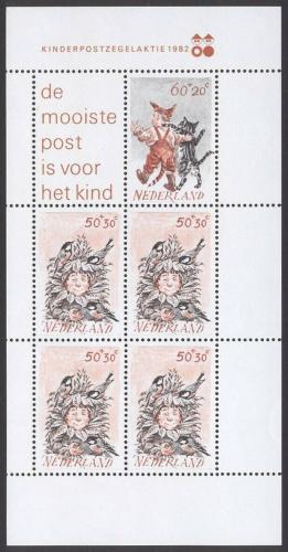 Poštové známky Holandsko 1982 Dìti a zvíøata Mi# Block 24