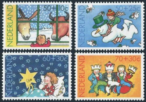 Poštové známky Holandsko 1983 Dìti a vianoce Mi# 1241-44