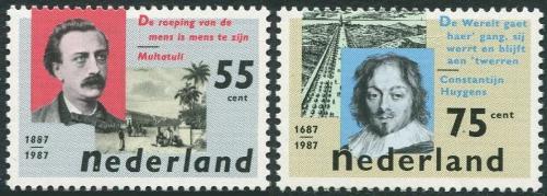 Poštové známky Holandsko 1987 Osobnosti Mi# 1313-14