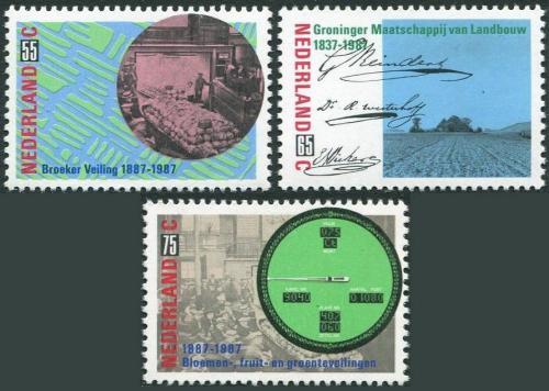 Poštové známky Holandsko 1987 Výroèí Mi# 1320-22