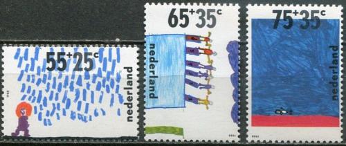 Potov znmky Holandsko 1988 Dti a voda Mi# 1353-55