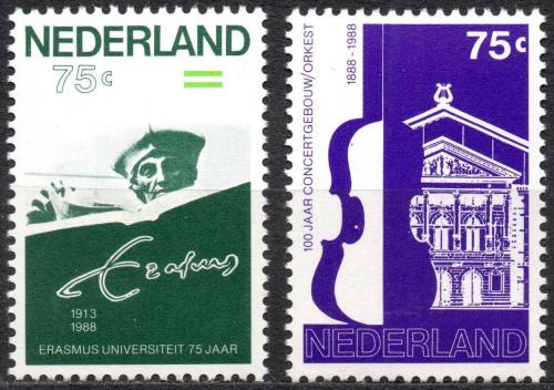 Potovn znmky Nizozem 1988 Vro Mi# 1351-52
