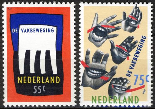 Potov znmky Holandsko 1989 Odbory Mi# 1358-59 - zvi obrzok